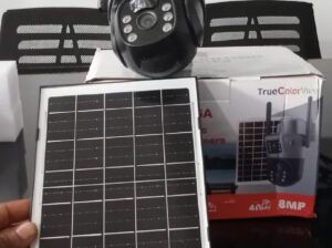 Dual Lens PTZ Solar CCTV Camera 4G SIM Enabled – Wireless Outdoor Security Camera with Night Vision