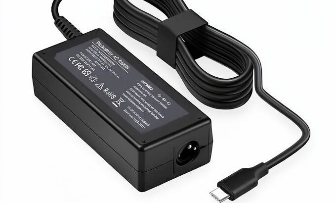 HP 65W USB-C Laptop Charger – Type-C Power Adapter, Fast Charging, Universal Compatibility (Brand Ne