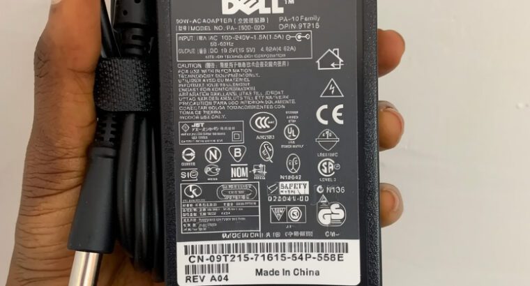 Dell 90W Laptop Charger – 19.5V 4.62A Big Tip Adapter, High-Quality Power Supply (Brand New)