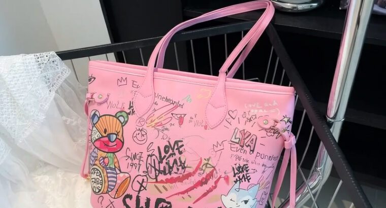 Shark Tote Bag – Women’s Pink Handbag, Brand New