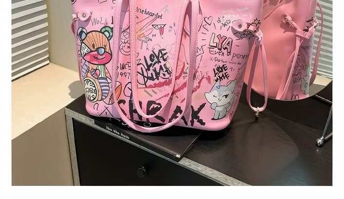 Shark Tote Bag – Women’s Pink Handbag, Brand New