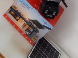Triple Lens PTZ Solar CCTV Camera – 360° Wireless Outdoor Security Camera with Night Vision & Motion