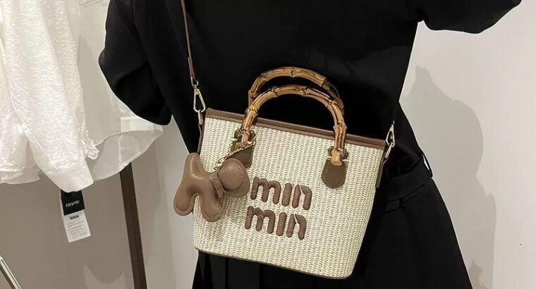 Wooden Minmin Bag – Stylish Women’s Handbag, Brand New