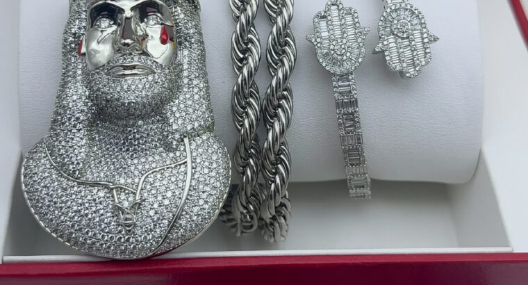 Unisex Full Set Jewelry Combo (Brand New) – Fashion Accessories for Gift & Friendship