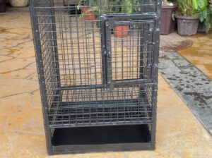 Locally Made Heavy Duty Metal Bird Cage – 30” x 15”, Durable & Long-Lasting