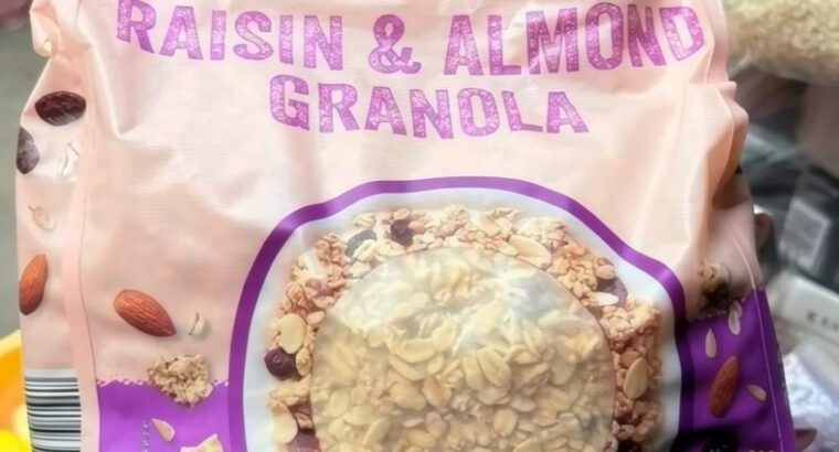 Crownfield Granola 1000g – Crunchy Breakfast Cereal & Healthy Snack
