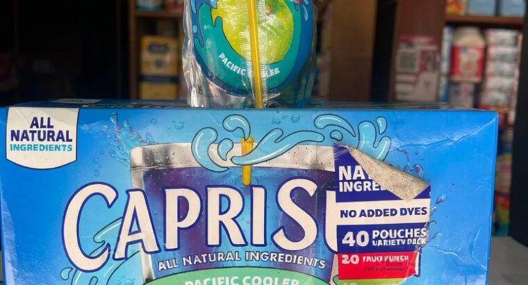 CapriSun Juice Drink Pouches 177ml – Apple, Orange, Pineapple & More, Non-GMO, BPA-Free, 40pcs Carto