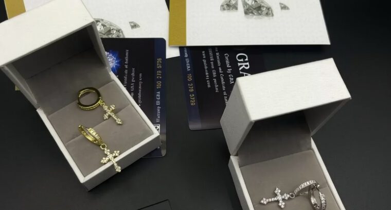 Unisex Ice Earrings – Silver, High-Polish Fashion Jewelry (Brand New)