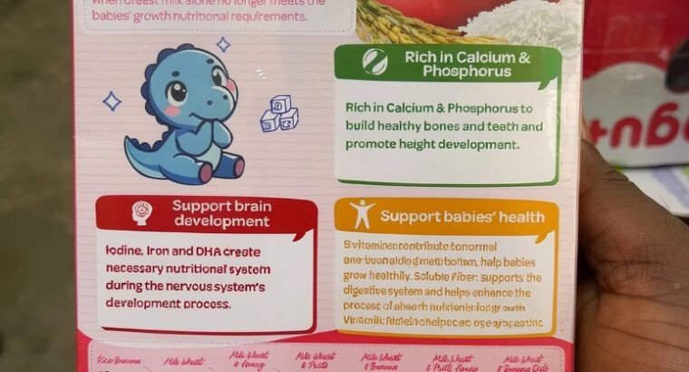 Ridielac Baby Cereal 300g – Ages 6–24 Months, DHA, Vitamins & Minerals, Brain & Growth Support