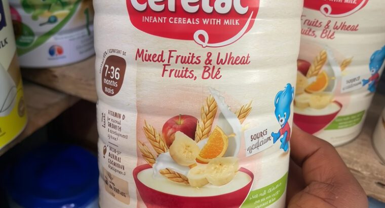 Nestlé Cerelac Mixed Fruit & Wheat Baby Cereal 1kg – Ages 7–36 Months, Vitamin D, Iron & Calcium