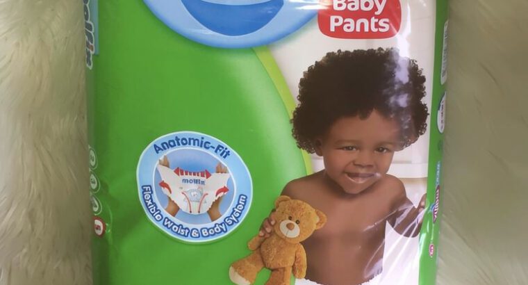 Molfix 5 Pants – Soft, Stretchy Diapers for Active Babies