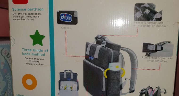 Chicco Mother Care Bag (All-in-One) – Premium Diaper Bag for Baby Essentials (Brand New)