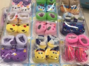 Designed Baby Shoe Socks – Soft Non-Slip Infant Sock Shoes (Brand New)