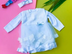 Babylia Baby Christening Dress Set | White Dedication Gown | Newborn 0-3 Months