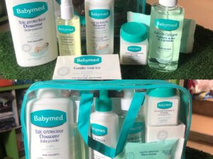 Babymed 7-in-1 Baby Bath & Skincare Set – Lotion, Oil, Soap, Powder, Cologne & Wipes, Hypoallergenic