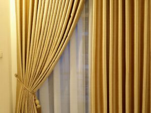 Premium Gold Blackout Curtains – Brand New with Installation Available
