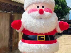 Big Inflatable Santa Claus Costume – 8.6ft, Unisex, Brand New