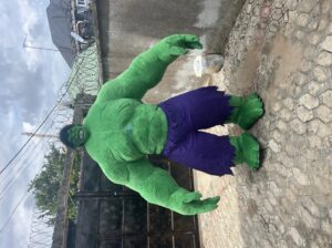 Big Inflatable Hulk Mascot Costume – 9ft, Boys, Brand New