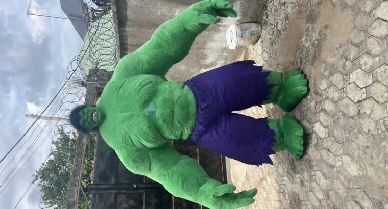 Big Inflatable Hulk Mascot Costume – 9ft, Boys, Brand New