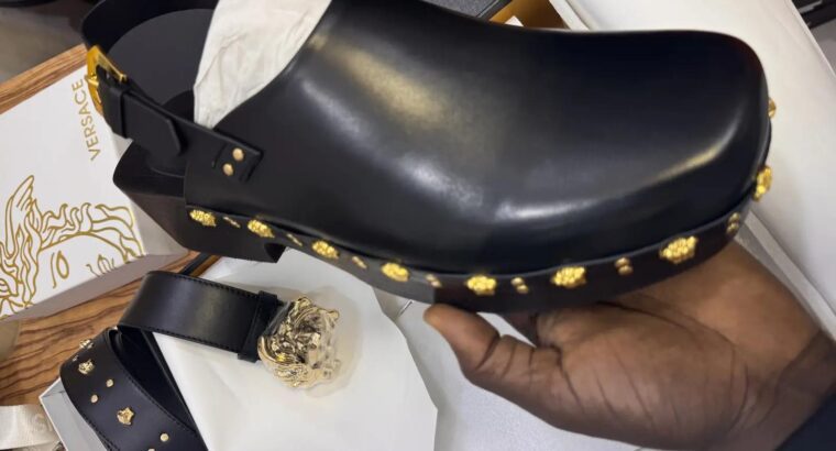 Versace Luxury Men’s Mules – Classic Style, Sizes 40-45