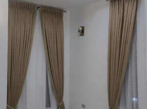 Premium Turkish Blackout Curtains Set – Multicolor Fabric Drapes 200cm with Accessories (7 Pieces)